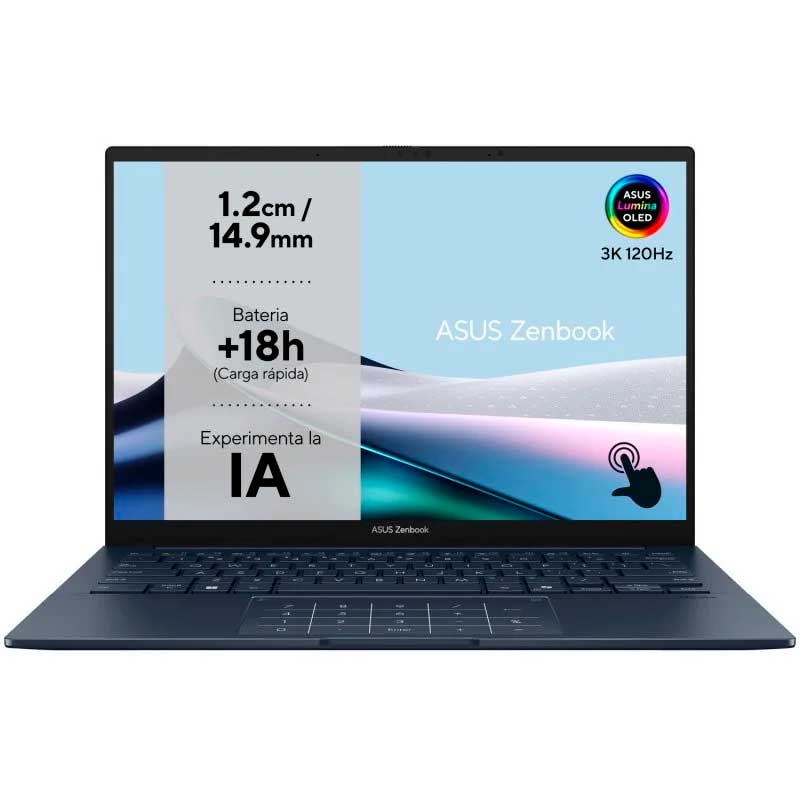 ORDENADOR PORTATIL ASUS ZENBOOK UX3405CA-PZ284W U7-255H 16GB 1TB SSD 14" OLED W11H