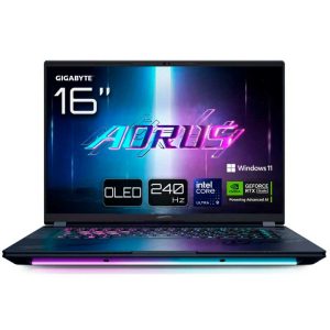 ORDENADOR PORTATIL GIGABYTE AORUS MASTER 16 INTEL ULTRA 9 275HX 32GB RAM 1TB SSD NVIDIA RTX5090 16"OLED W11P