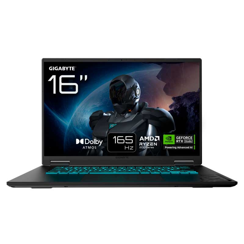 ORDENADOR PORTATIL GIGABYTE A16 CVHI3ES894SD i7-13620H 16 GB RAM 1 TB SSD NVIDIA RTX5060 16"WUXGA FreeDOS