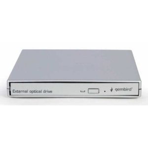 LECTOR REGRABADOR DVD EXTERNO GEMBIRD PLATA