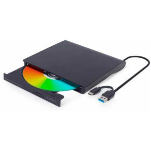 REGRABADORA DVD EXTERNA USB DUAL GEMBIRD NEGRA