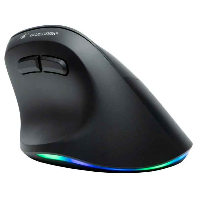 RATON INALAMBRICO DUAL VERTICAL ERGONOMICO RGB BLUESTORK ERGO LUMI
