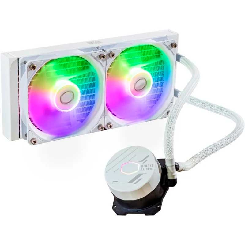 REFRIGERACION LIQUIDA COOLER MASTER MASTERLIQUID 240L CORE ARGB BLANCA