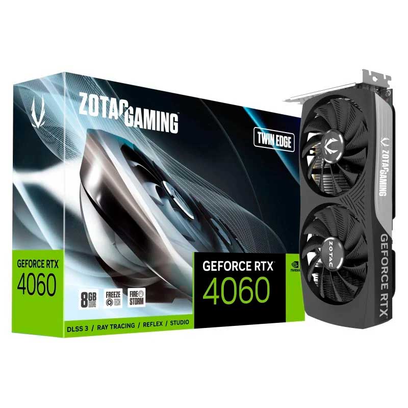 TARJETA GRAFICA ZOTAC RTX 4060 8GB TWIN EDGE GDDR6