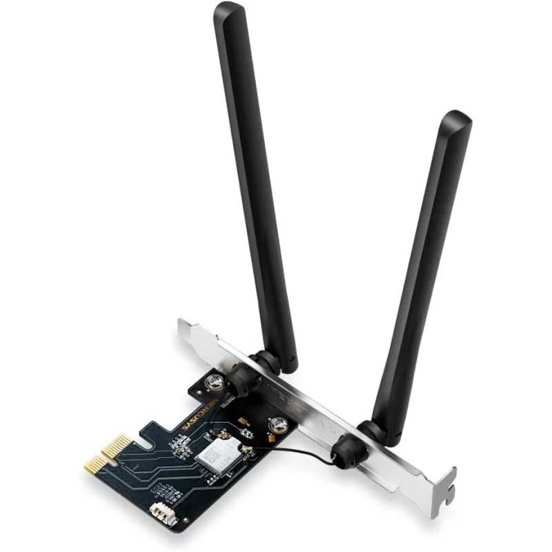 ADAPTADOR PCI-E WiFi 6E Y BLUETOOTH 5.3 MERCUSYS