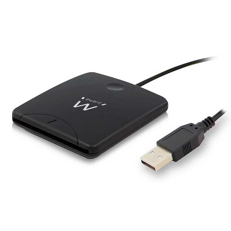 LECTOR DE TARJETAS EWENT USB SMART CARD ID READER EW1052