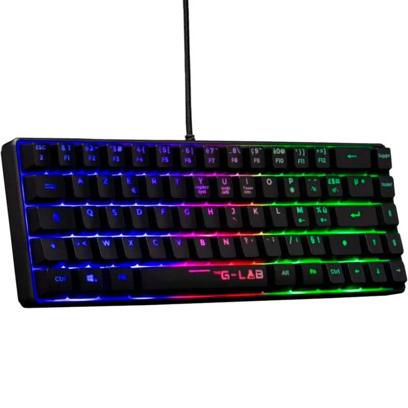 TECLADO GAMING G-LAB KEY-Z HYDROGEN MEMBRANA RGB NEGRO