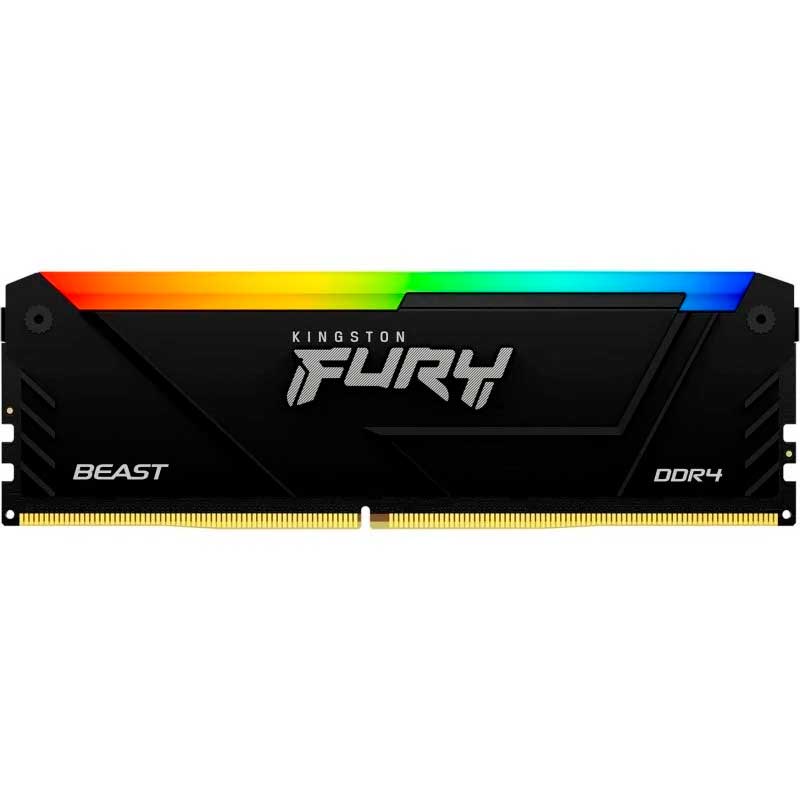 MEMORIA RAM KINGSTON FURY BEAST RGB DDR4 3200 CL16 8 GB
