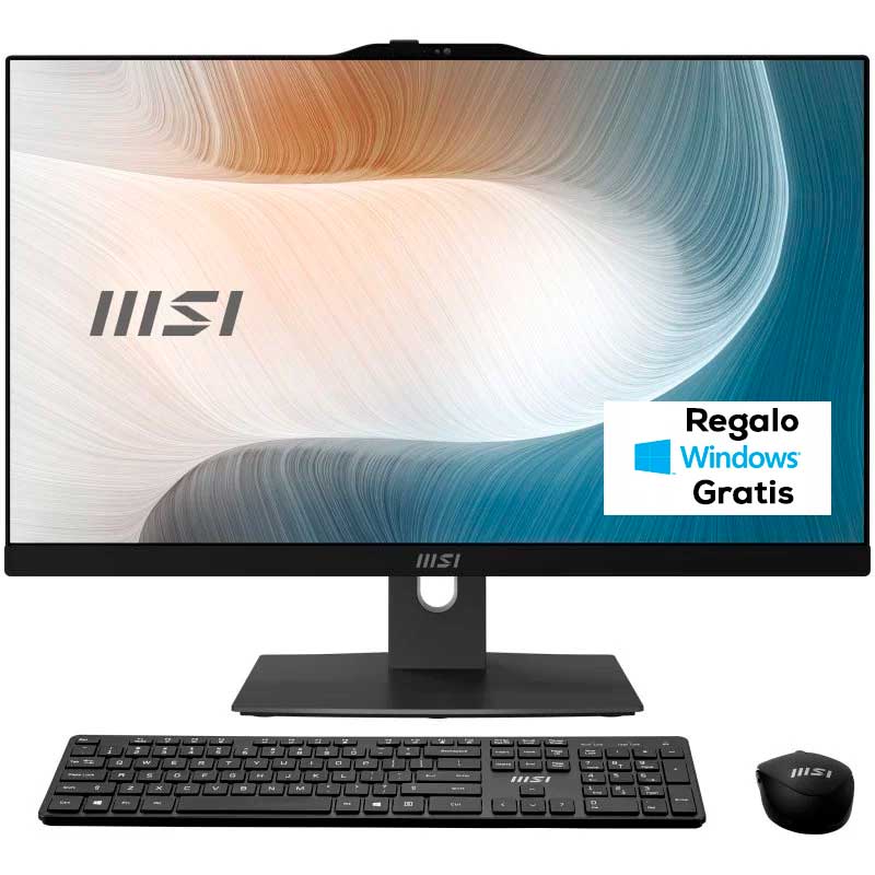 ORDENADOR TODO EN UNO MSI AIO MODERN AM242P INTEL i7 16 GB RAM 512 SSD FREE OS