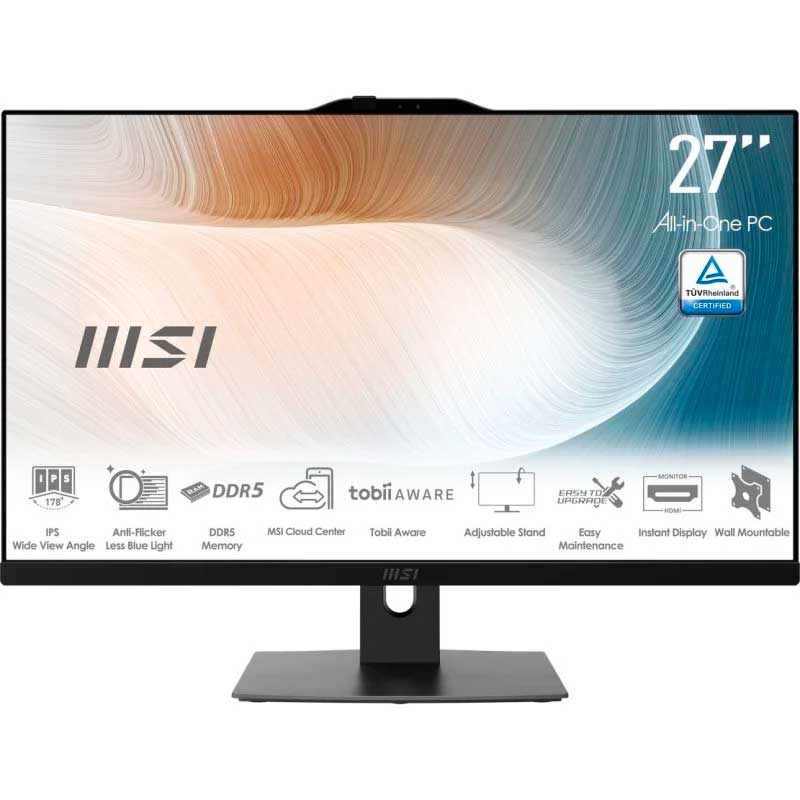 ORDENADOR TODO EN UNO MSI AIO MODERN AM272P INTEL i7 16 GB RAM 512 SSD FREE OS