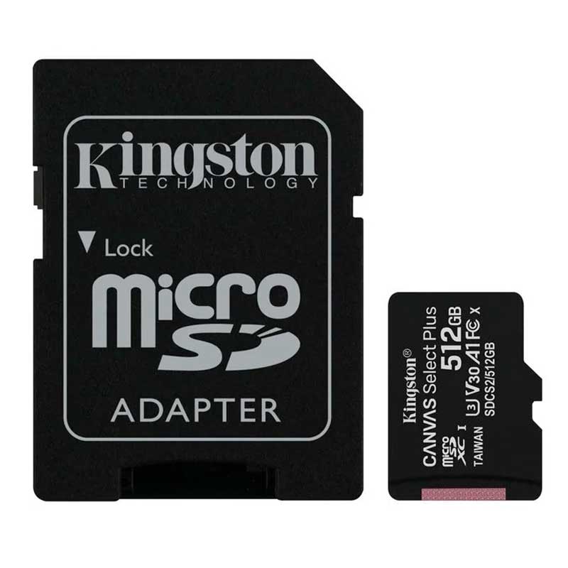 MEMORIA MICRO SD KINGSTON CANVAS SELECT PLUS 512GB