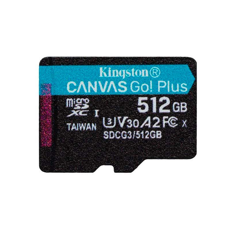 TARJETA MEMORIA MICRO SDXC KINGSTON CANVAS GO PLUS 4K 512 GB