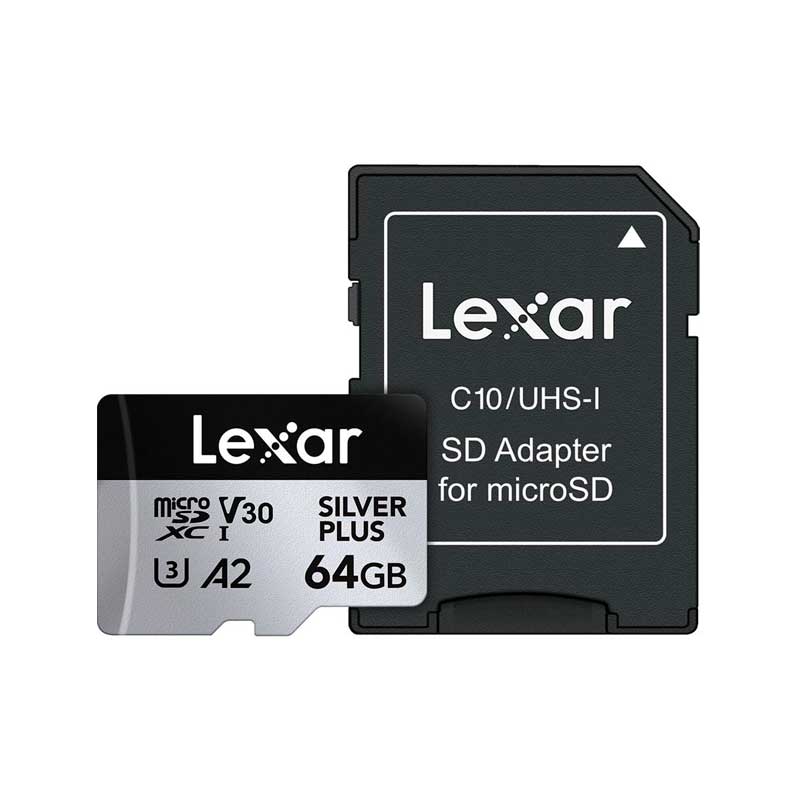 TARJETA MICROSDXC LEXAR PRO SILVER PLUS 64 GB
