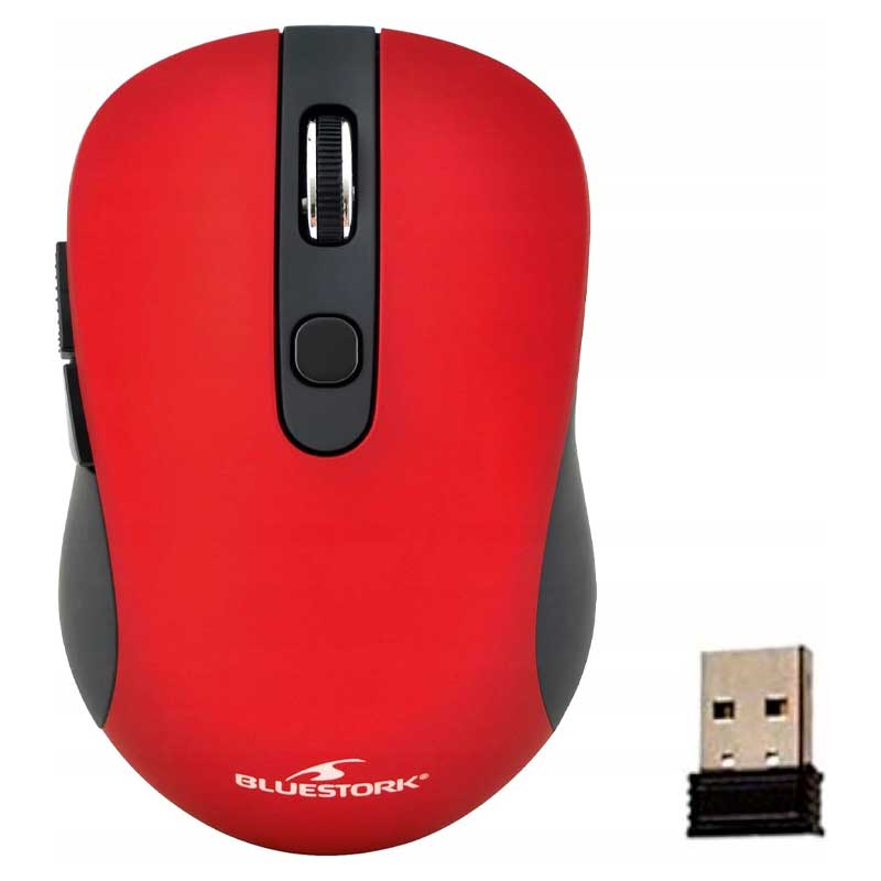 RATON INALAMBRICO BLUESTORK OFFICE 60 WL ROJO