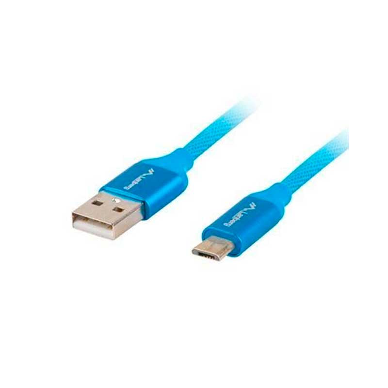 CABLE USB A MICRO USB LANBERG 1 METRO AZUL
