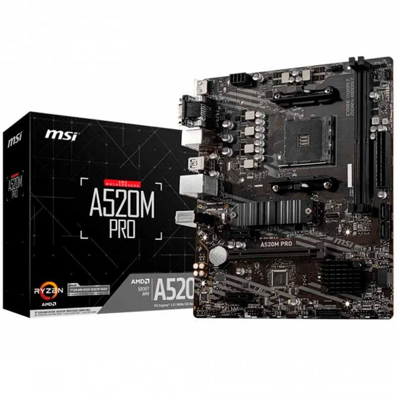 PLACA BASE MSI A520M PRO AM4