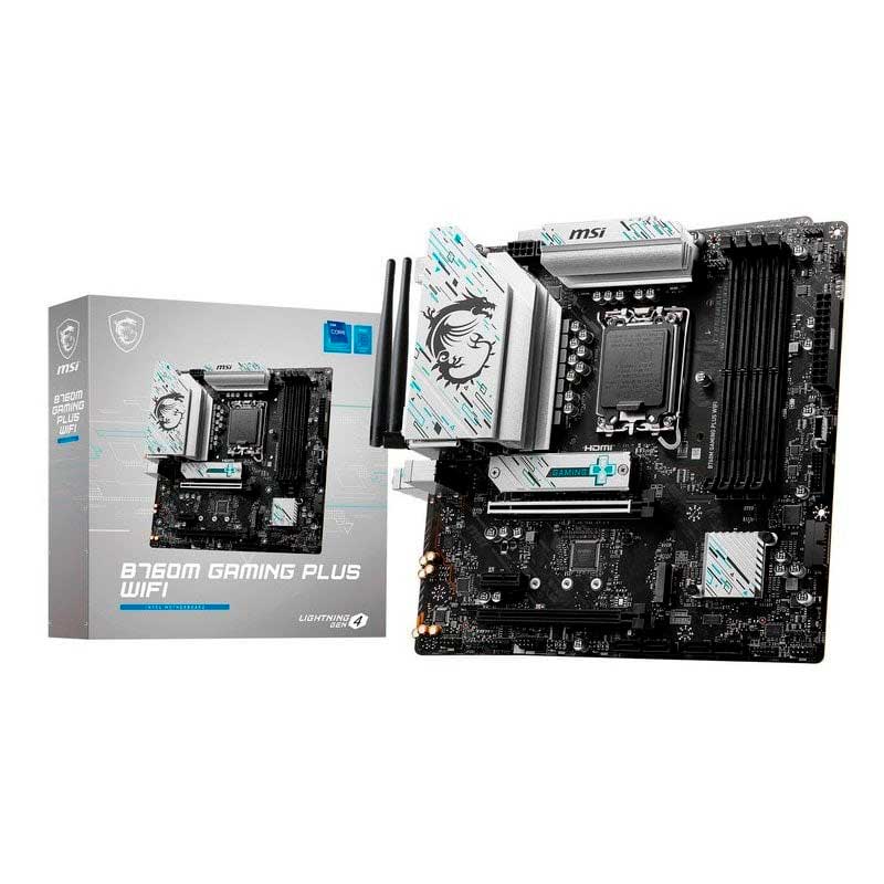 PLACA BASE MSI B760M GAMING PLUS WIFI LGA 1700 DDR5