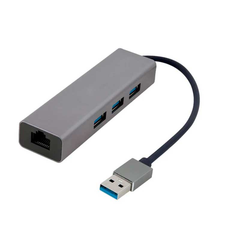 ADAPTADOR USB 3.1 A LAN GIGABIT Y HUB 3 PUERTOS CABLEXPERT