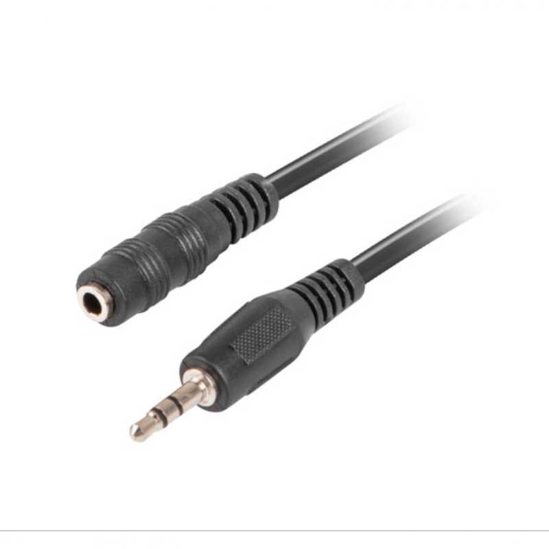 CABLE AUDIO LANBERG JACK 3.5 ESTEREO MACHO - HEMBRA 3 METROS
