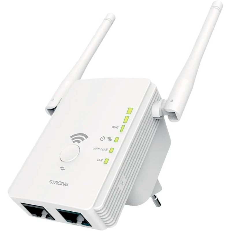 REPETIDOR WIFI STRONG 300V2 2 PUERTOS ETHERNET
