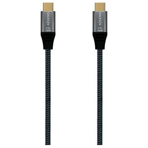 CABLE USB 3.2 C-C 20 GBs 100 W 8K 30 Hz AISENS 2 METROS