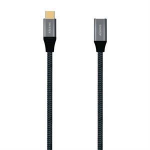 CABLE USB 3.2 C-C MACHO-HEMBRA 20 GBs 100 W 8K 30 Hz AISENS 2 METROS