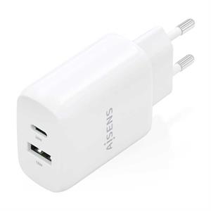 CARGADOR USB C - USB A 30 W AISENS BLANCO