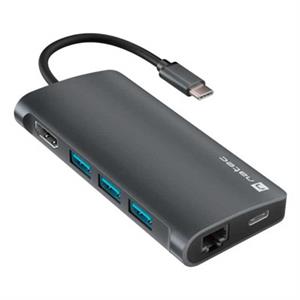 ADAPTADOR USB-C A HDMI 4K 60 Hz ETHERNET LECTOR TARJETAS Y HUB USB NATEC FOWLER 2
