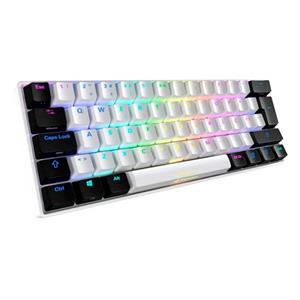 TECLADO GAMING MECANICO USB SHARKOON SKILLER SGK50S4 SWITCHES ROJOS BLANCO