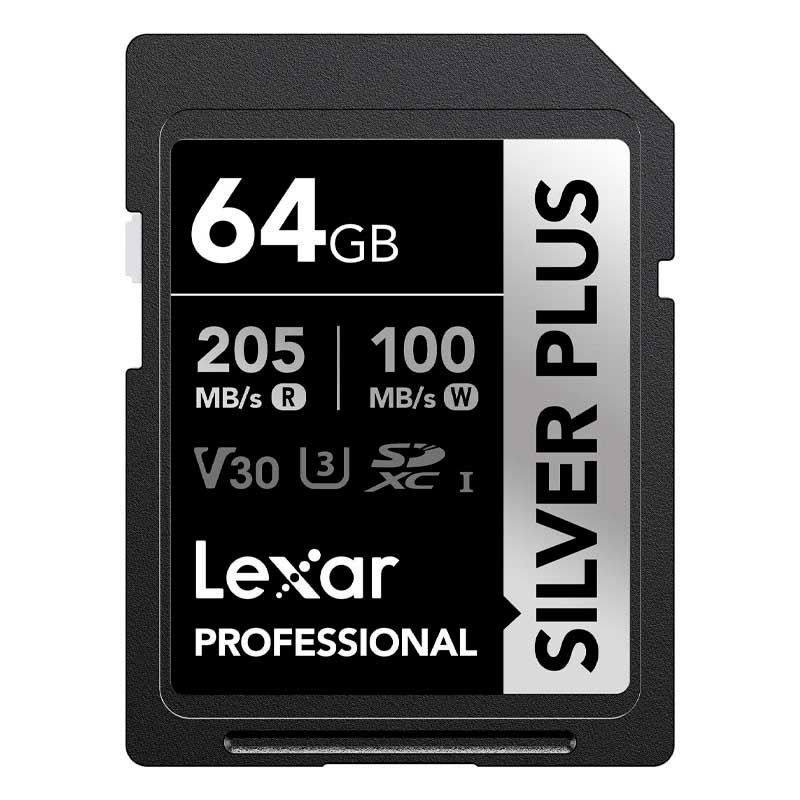 TARJETA SDXC LEXAR SILVER PLUS 64 GB