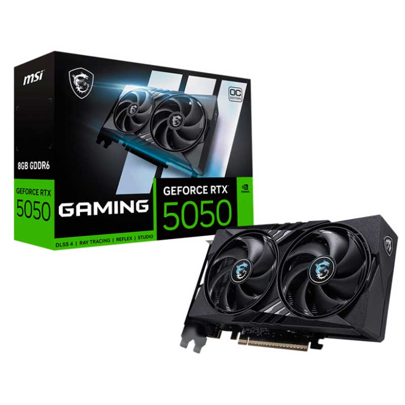 TARJETA GRAFICA MSI GAMING NVIDIA GEFORCE RTX 5050 OC 8 GB DDR6