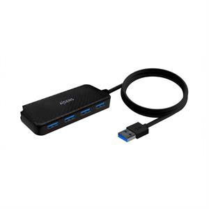 HUB 4 PUERTOS AISENS USB 3.0 NEGRO CABLE 60 CM