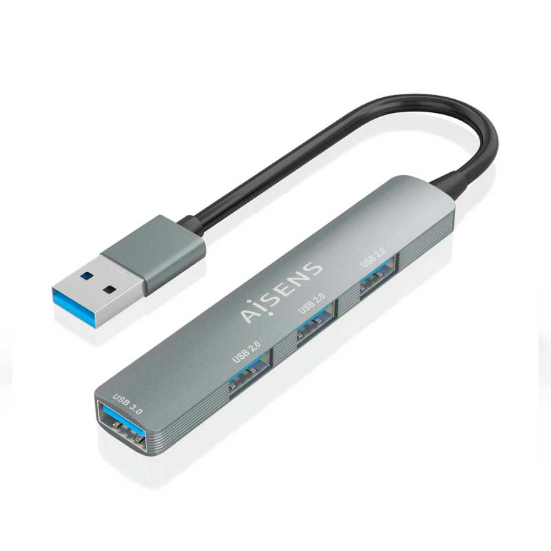HUB USB A 3.0 A X4 PUERTOS USB A AISENS