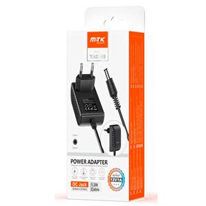 CARGADOR UNIVERSAL 12 VOLTIOS 1 AMPERIO 12 WATIOS MTK