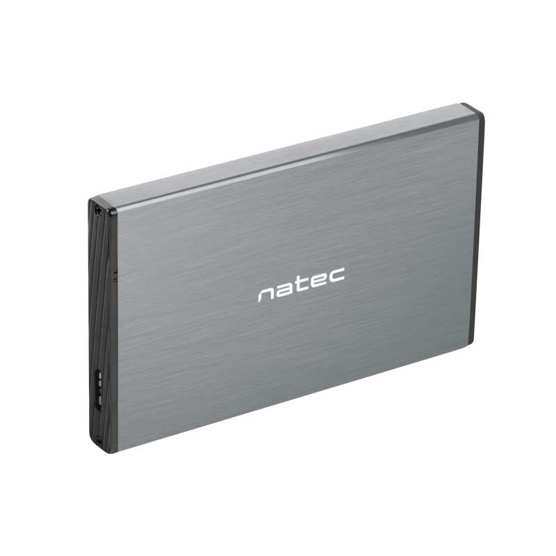 CAJA EXTERNA USB 3.0 PARA DISCO DURO SATA 2.5 NATEC RHINO GO GRIS