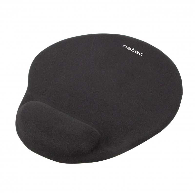 ALFOMBRILLA RATON CON REPOSAMUÑECAS NATEC MARMOT NEGRA