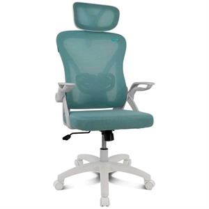 SILLA GAMING MESH DRIFT DRAIR 35 BLANCA Y TURQUESA