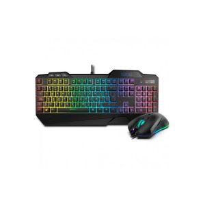 PACK RATON Y TECLADO KROM KRUSHER SEMI MECANICO RGB